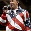 Lee Greenwood American Flag Leather Jacket For Sale