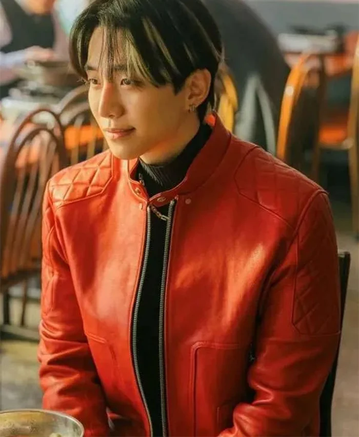 Lee Jun-ho Typhoon Family S01 Red Jacket For Sale