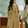 Lee Seol Our Movie S01 Wool Trench Coat