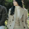 Lee Seol Our Movie S01 Wool Trench Coat For Sale
