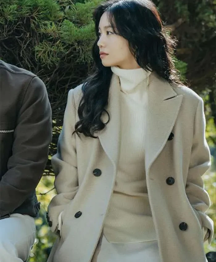 Lee Seol Our Movie S01 Wool Trench Coat For Sale