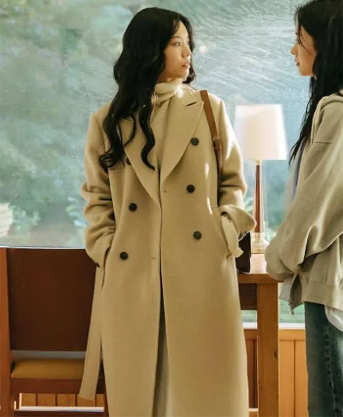 Lee Seol Our Movie S01 Wool Trench Coat