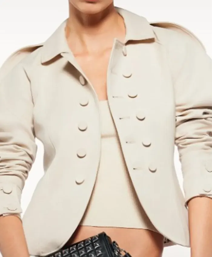 Lisa Rinna The Traitors S04 Beige Jacket For Sale