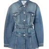 Lisa Rinna The Traitors US S04 Denim Peplum Jacket For Sale