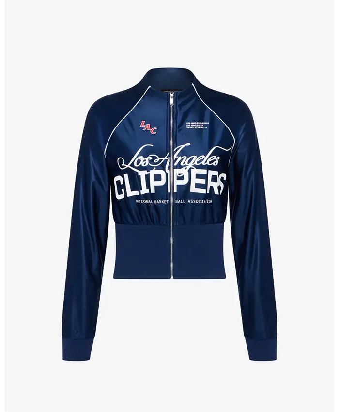 Los Angeles Clippers Women's Cropped Corset Track Jacket
