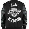 Los Angeles Kings Black Out Team Logo Varsity Jacket
