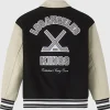 Los Angeles Kings Black and Beige Varsity Jacket For Sale