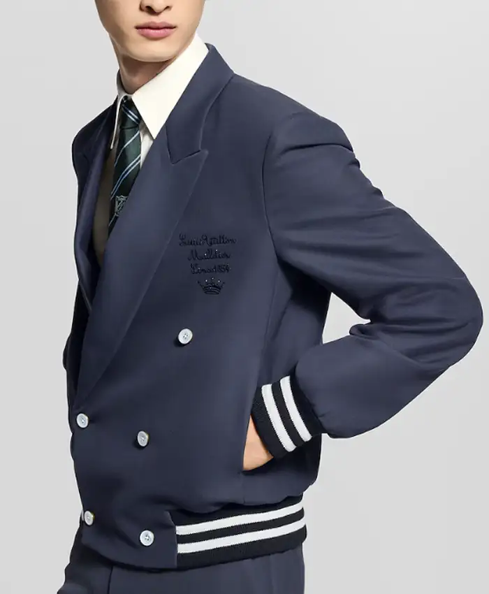 Louis Vuitton Blue Double-Breasted Blazer