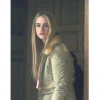 Lucy Albright Tell Me Lies S03 Beige Suede Fur Coat