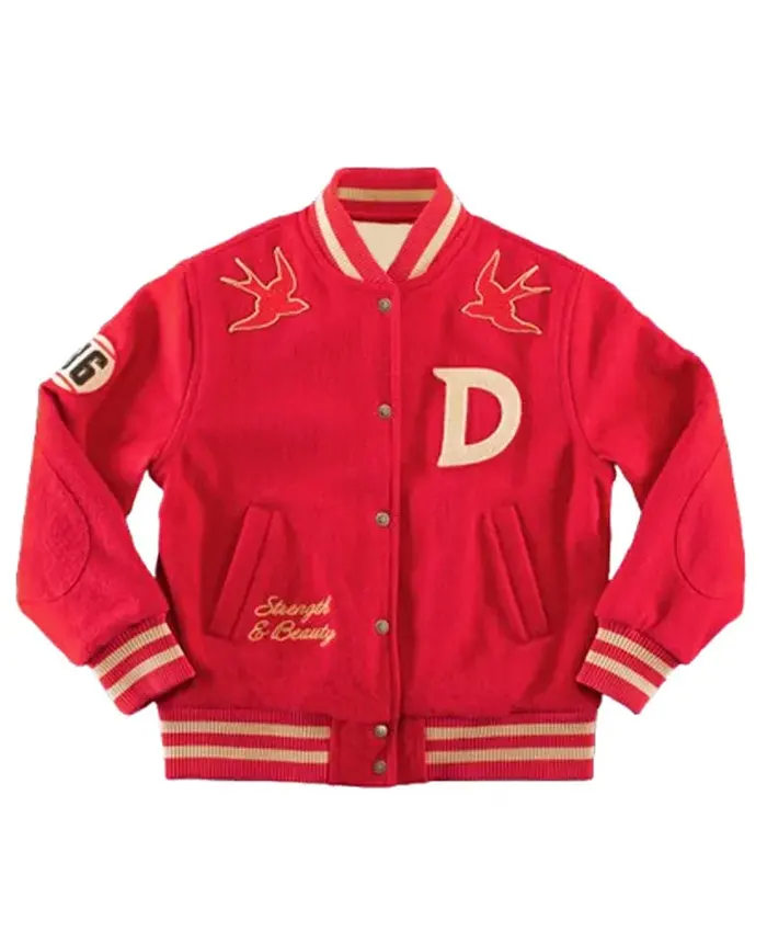 Maggie Quinn Going Dutch Red Varsity Jacket For Sale