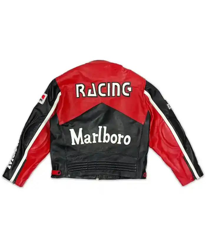 Marlboro Red and Black Racing Jacket For Sale