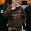 Marty Supreme Timothée Chalamet Brown Hooded Jacket