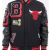 Mashup Chicago Bulls Black Varsity Jacket