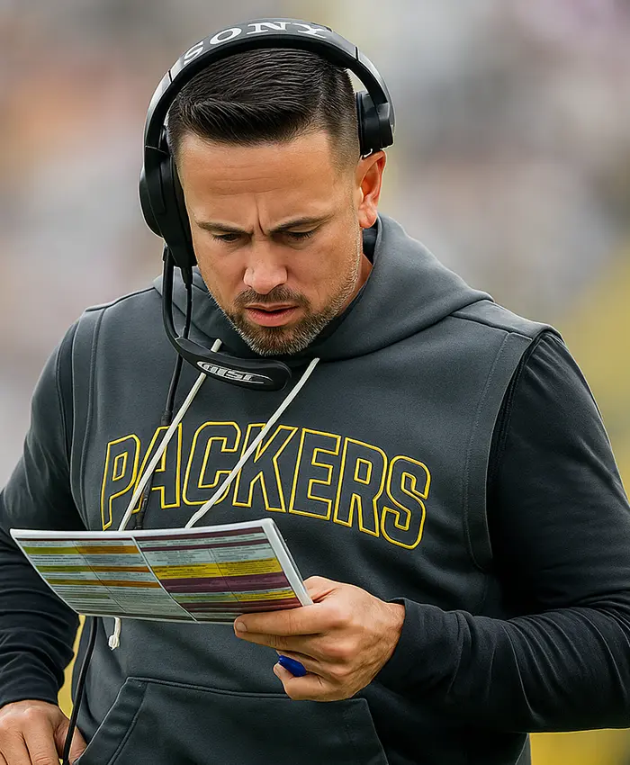 Matt Lafleur Packers Grey Pullover Hoodie