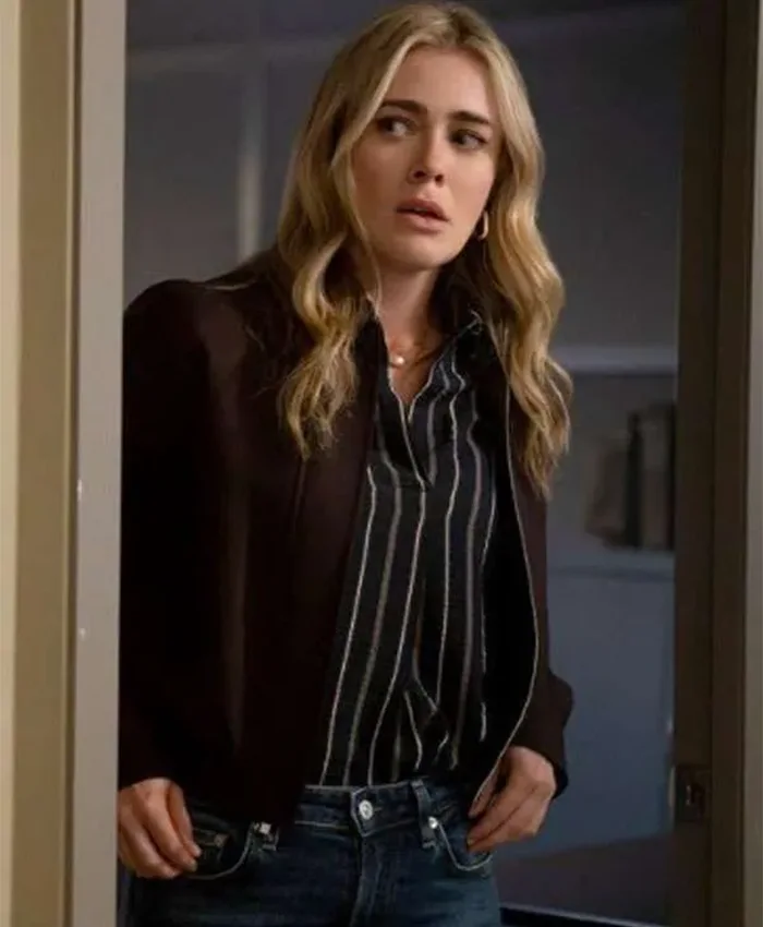 Melissa Roxburgh The Hunting Party S02 Brown Jacket For Sale