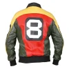Men’s 8 Ball Multicolor Bomber Jacket Back