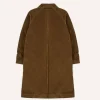 Men's Brown Corduroy Raglan Coat For Sale