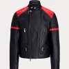 Men's Leather Cafe Racer Jacket