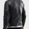 Men's Shoulder Quilted Black Jacket For Sale