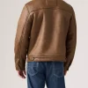 Men's Two Chest Pocket Shearling Jacket For Sale
