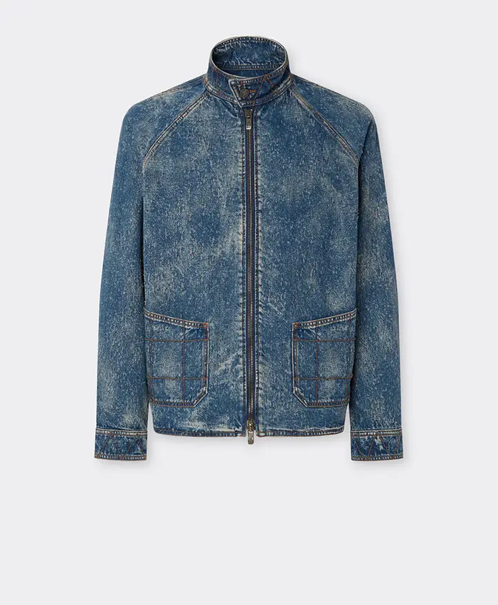 Men's Zip-up Denim Jacket