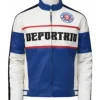 Micah Richards 2025 Baller League Deportrio Logo Leather Mototrcycle Jacket