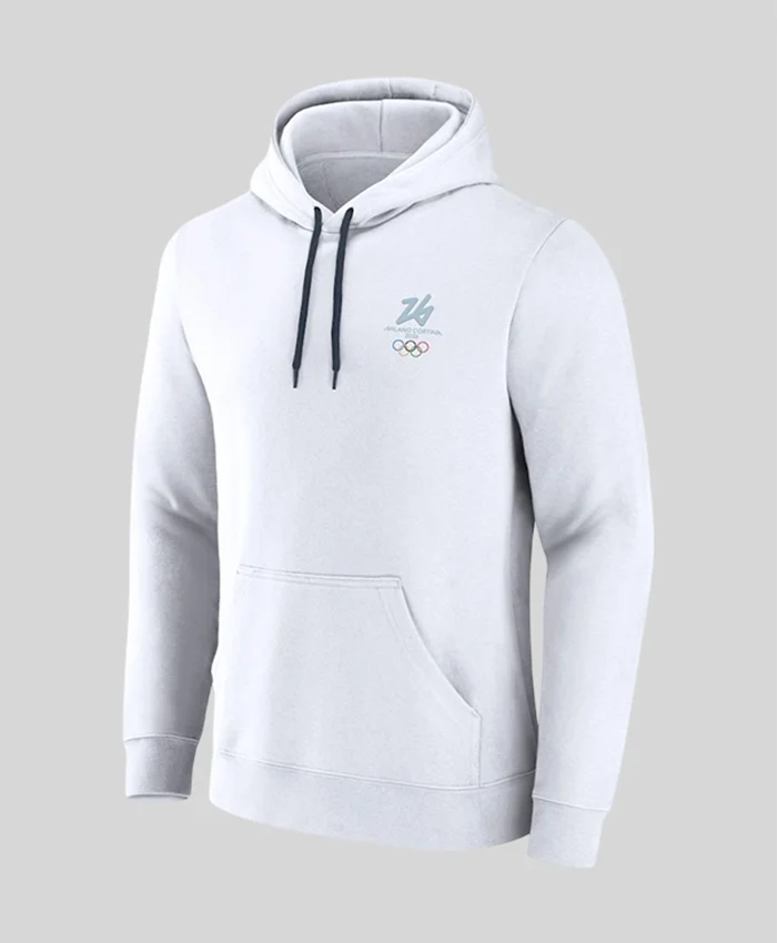 Milano Cortina Winter Olympics 2026 White Hoodie For Sale