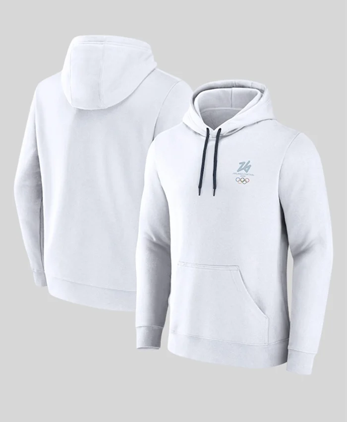 Milano Cortina Winter Olympics 2026 White Hoodie