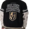 NHL Vegas Golden Knights Drop Shoulder Full-Snap Varsity Wool Jacket-Buy