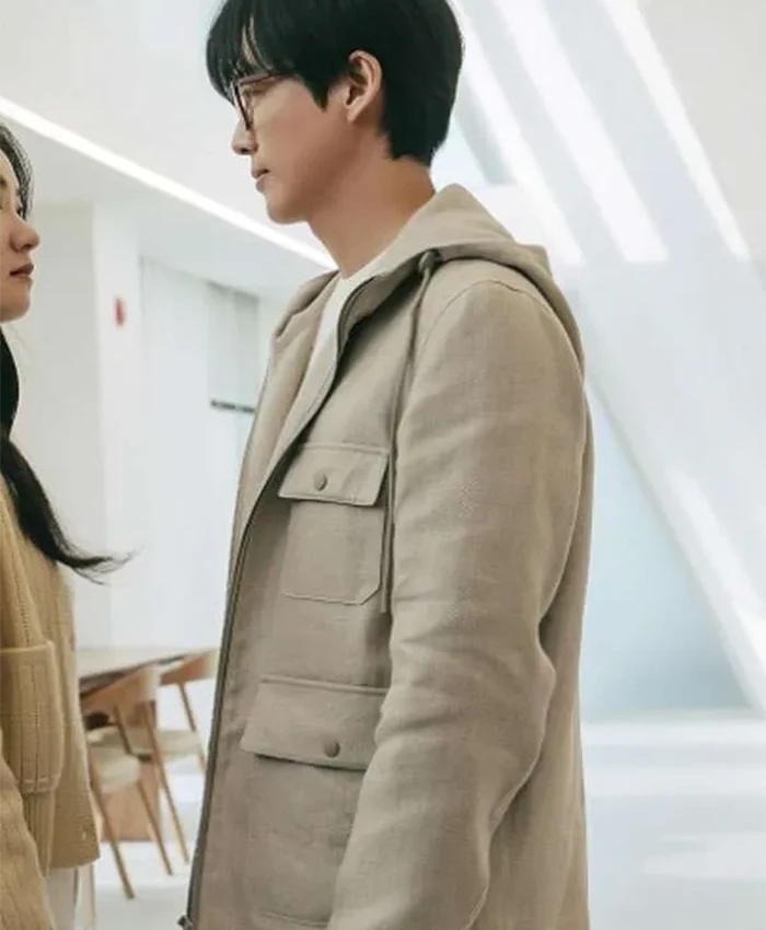 Namkoong Min Our Movie S01 Beige Hooded Jacket