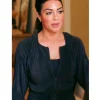 Natasha Kashanian The Valley Persian Style S01 Black Plisse Jacket