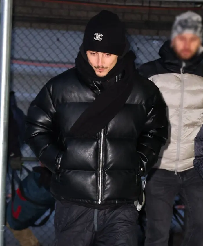 New York City 2026 Timothée Chalamet Black Leather Puffer Jacket - Get Now
