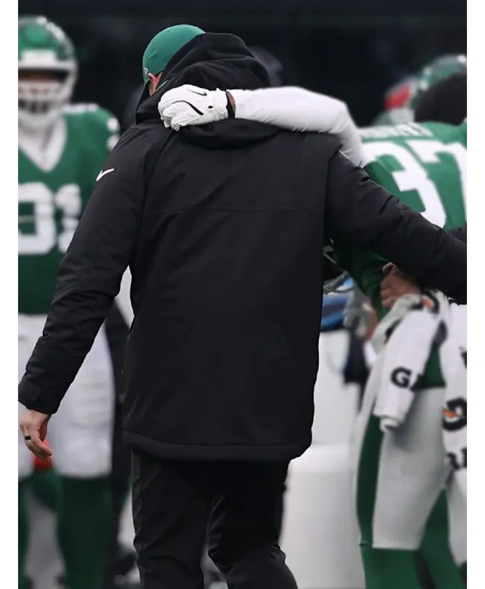 New York Jets Black Hooded Jacket For Sale