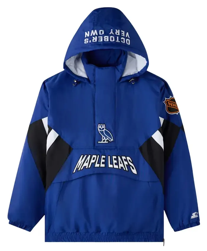 OVO Toronto Maple Leafs Royal Hooded Jacket - Shop now