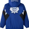 October's Very Own Toronto Maple Leafs Hooded Half-Zip Blue Jacket- Get Now