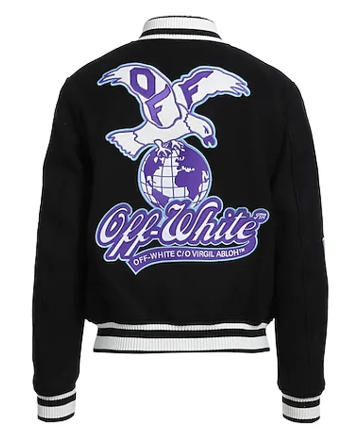 Off-White Eagle Varsity Jacket For Sale