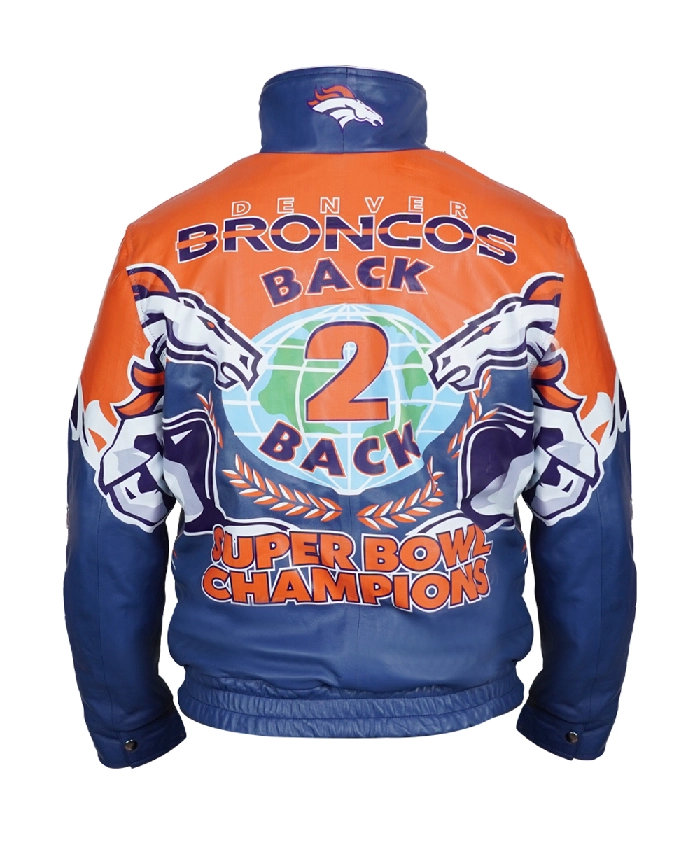 Premium Denver Broncos Shannon Sharpe letterman jacket for everyday game day style