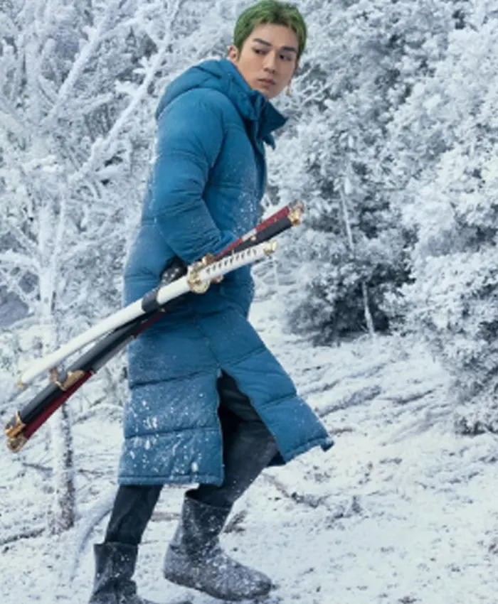 One Piece S02 Roronoa Zoro Blue Puffer Coat