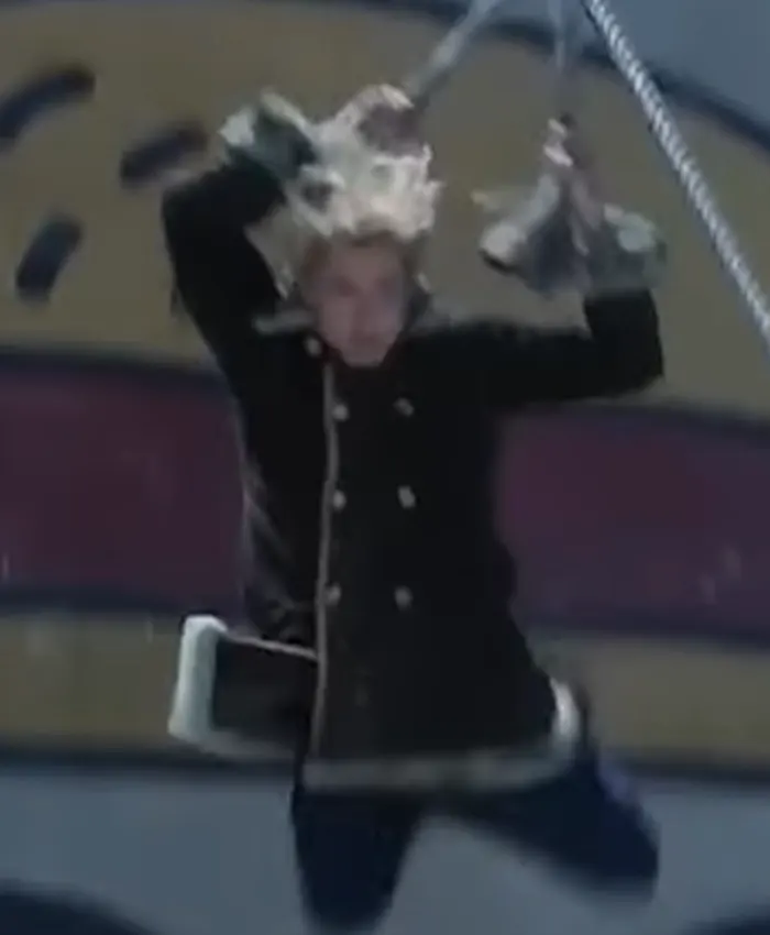 One Piece S02 Sanji Black Shearling Coat