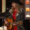 Opry 100 A Live Celebration Lainey Wilson Fringe Leather Coat Front
