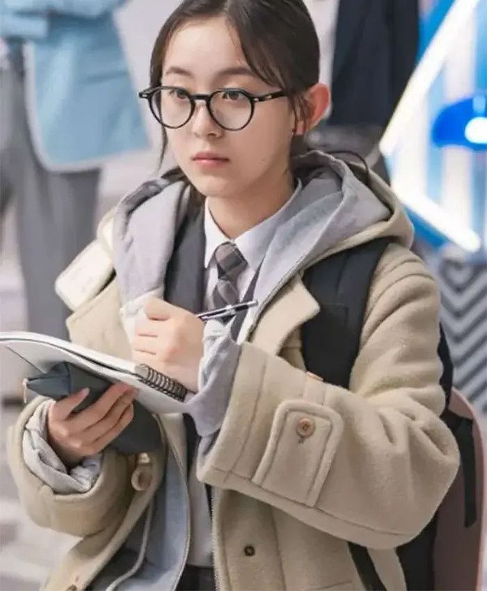 Park Ji-hu Spirit Fingers Beige Duffle Coat