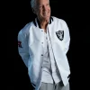 Pete Carroll White Bomber Jacket