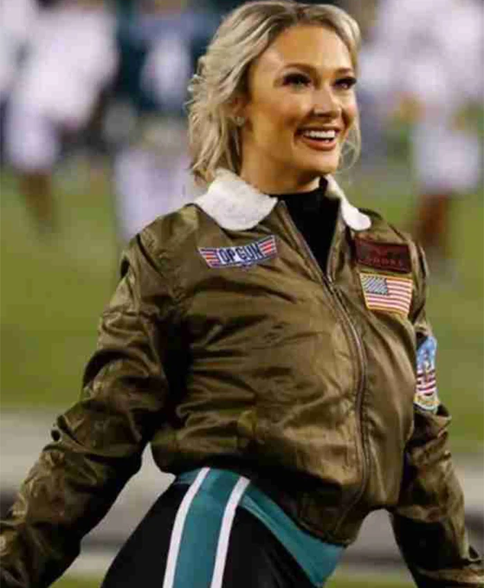 Philadelphia Eagles Cheerleaders Top Gun Bomber Jacket For Sale