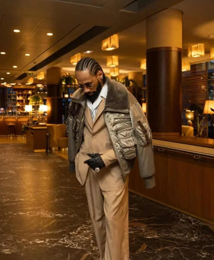 Phyno Paris Fashion Week 2026 Shearling Jacket