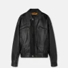 Plongé Black Leather Jacket