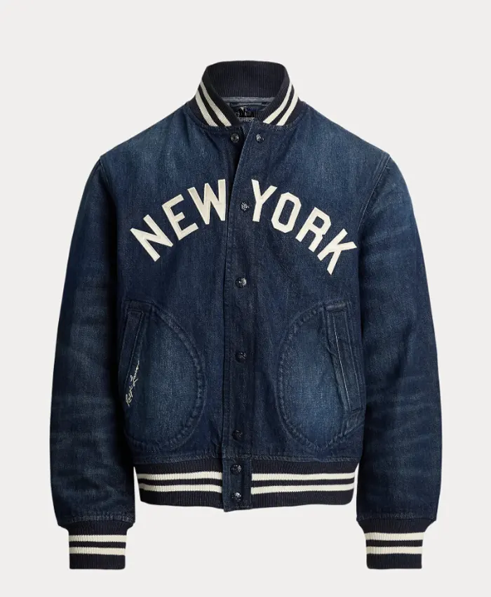 Polo Ralph Lauren Navy Yankees Denim Jacket