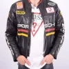 Porsche Racing Black Leather Jacket