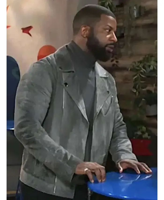 Randy Parker Beyond the Gates Grey Suede Jacket For Sale