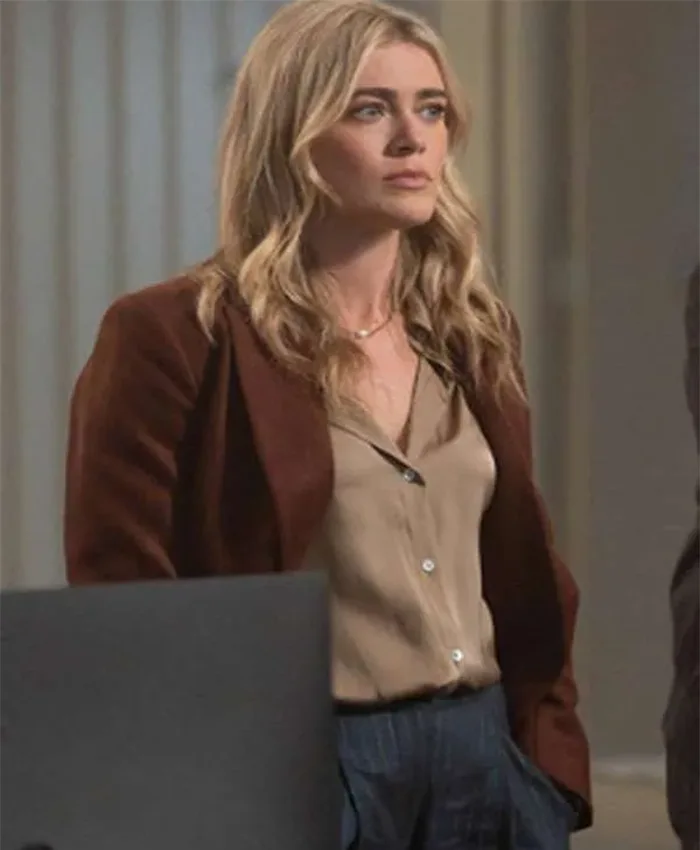 Rebecca Henderson The Hunting Party S02 Brown Blazer