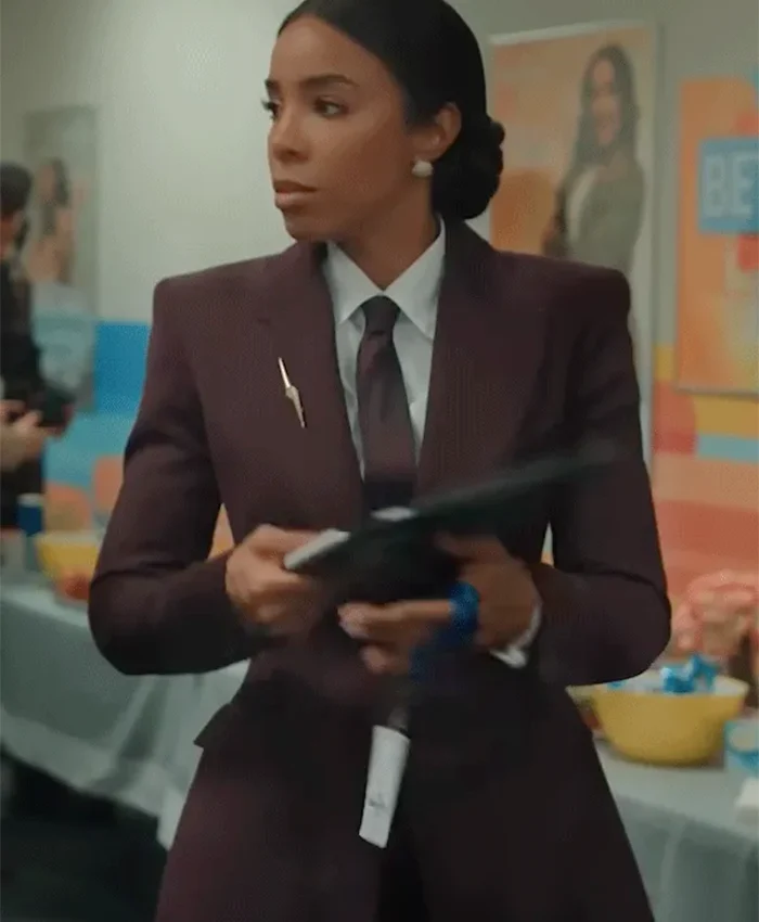 Relationship Goals Kelly Rowland Burgundy Blazer
